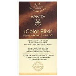 Apivita My Color Elixir Kit Βαφή Μαλλιών No 8.4 Ξανθό Ανοιχτό Χάλκινο